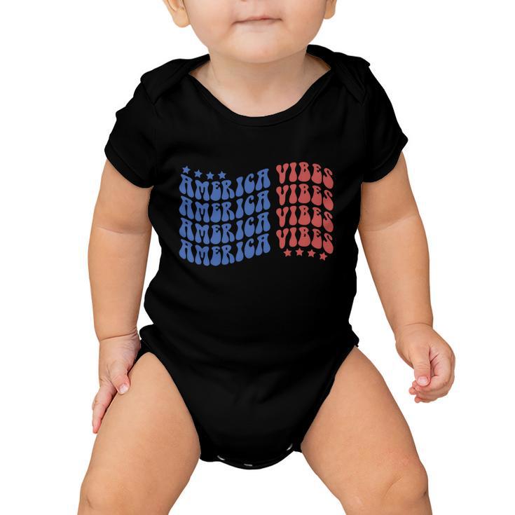 America Vibes 4Th Of July Baby Onesie