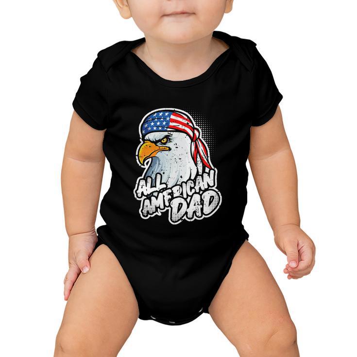 American Bald Eagle Mullet 4Th Of July All American Dad Gift Baby Onesie