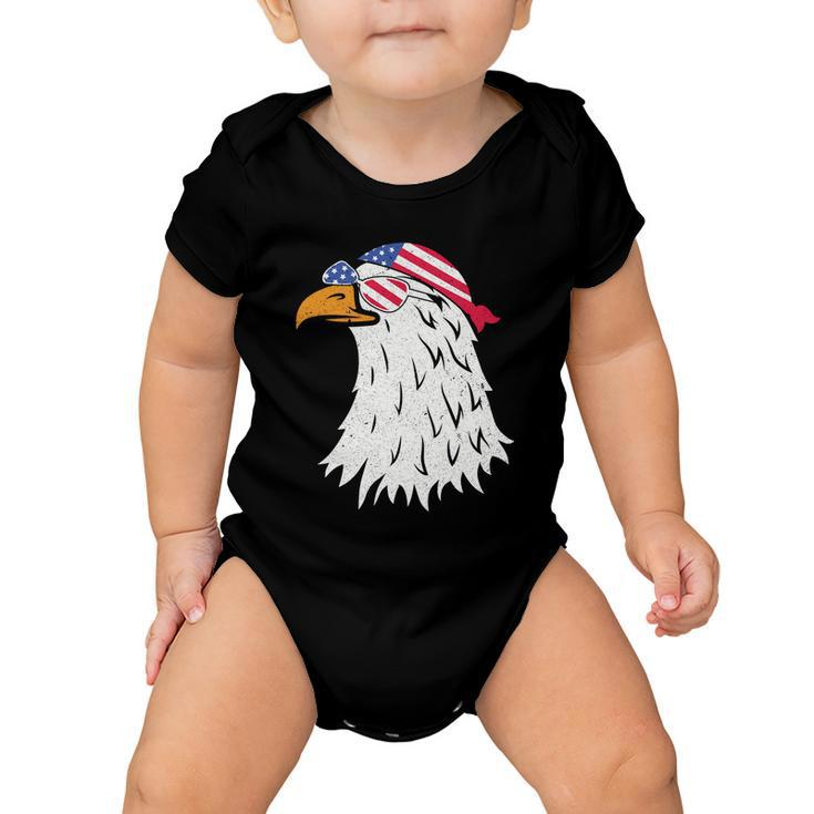 American Bald Eagle Mullet 4Th Of July Vintage Gift Baby Onesie