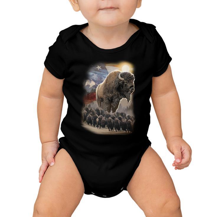 American Bison Tshirt Baby Onesie