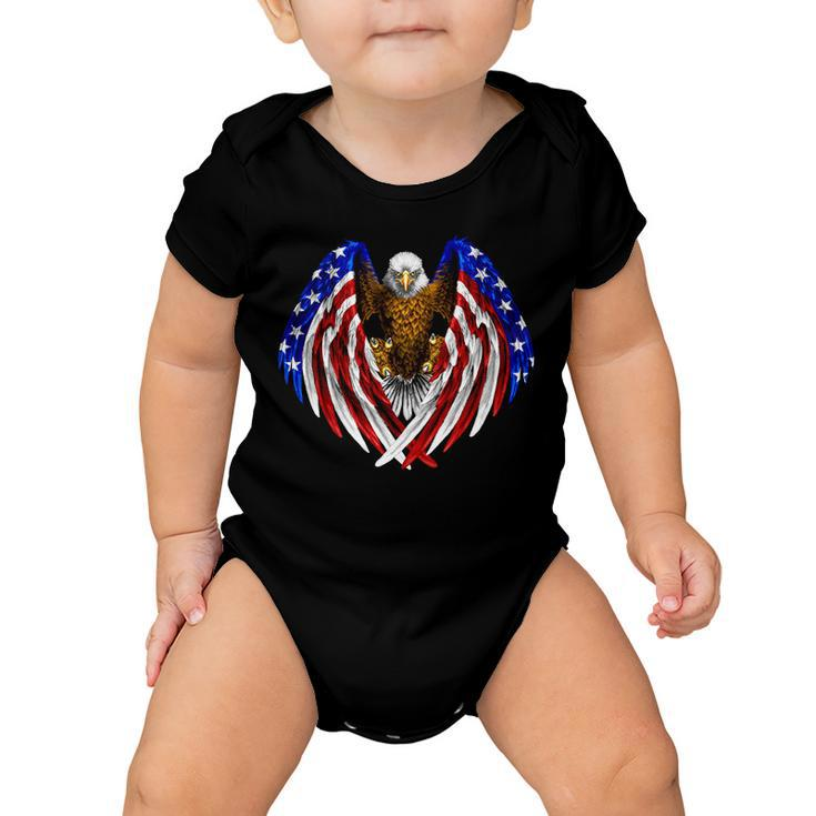 American Flag Eagle Tshirt V2 Baby Onesie