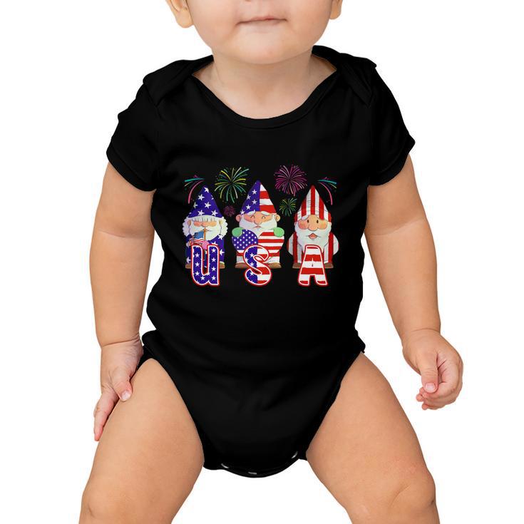 American Gnomes Usa 4Th Of July Baby Onesie