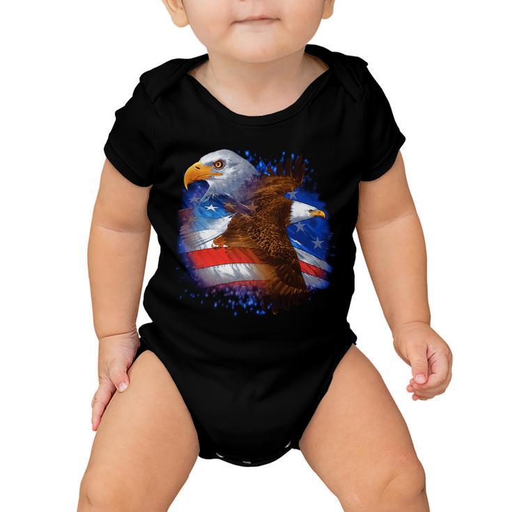 American Pride Soaring Eagle Usa Tshirt Baby Onesie