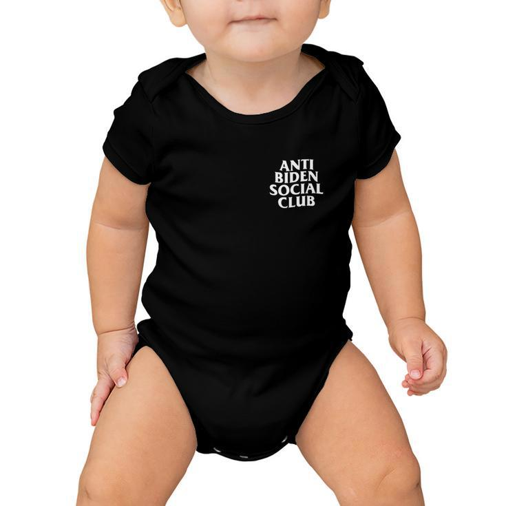 Anti Biden Social Club Tshirt Baby Onesie