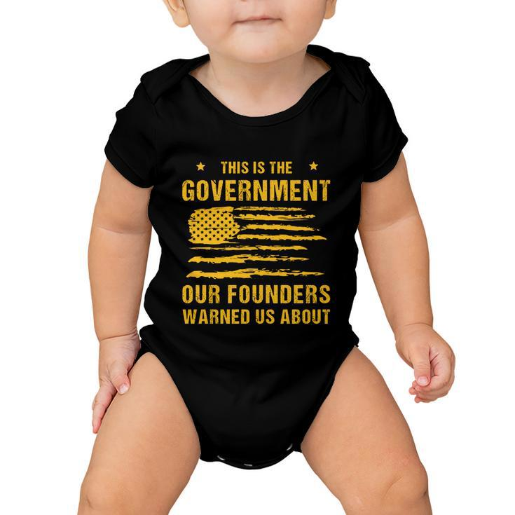 Anti Government Patriotic Americans Vintage  Baby Onesie