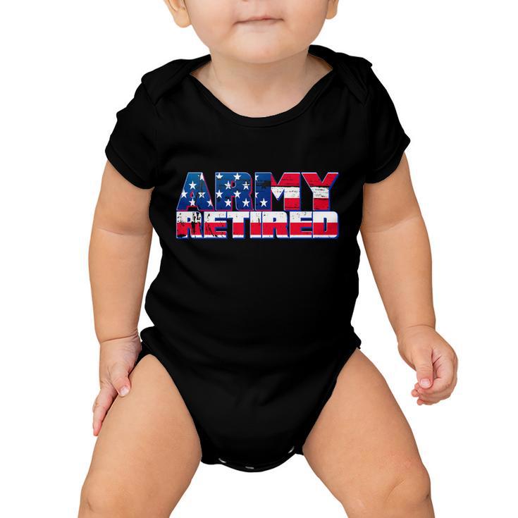 Army Retired V2 Baby Onesie