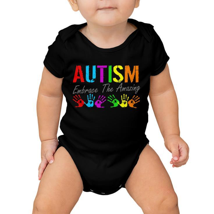 Autism Embrace The Amazing Tshirt Baby Onesie