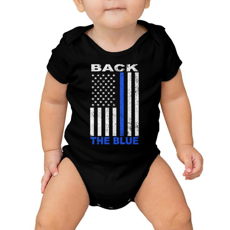 Back The Blue Support Our Police Tshirt Baby Onesie