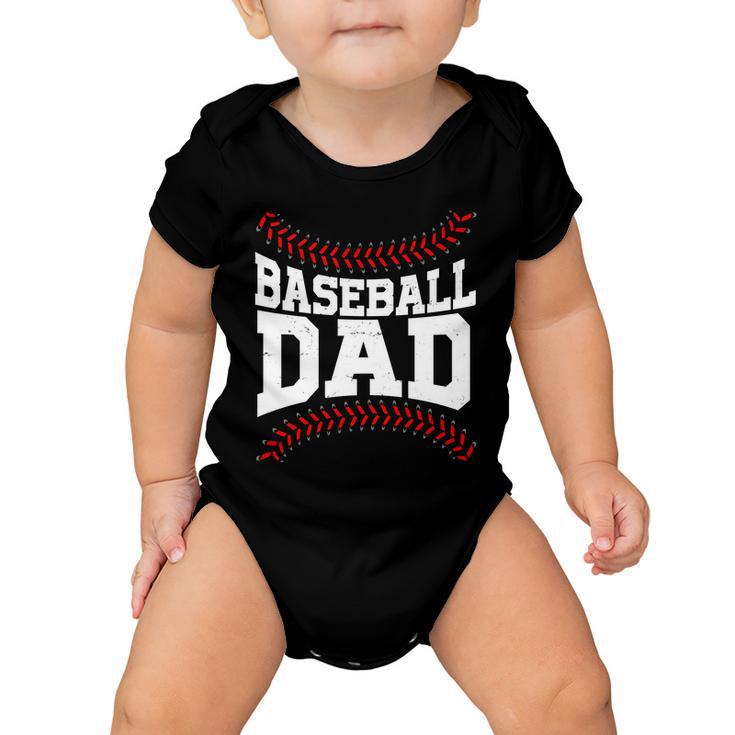 Baseball Dad Sports Fan Tshirt Baby Onesie