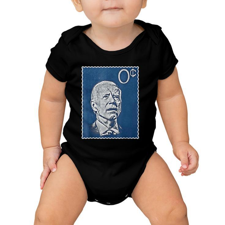 Biden Zero Cents Stamp 0 President Joe Tshirt Baby Onesie