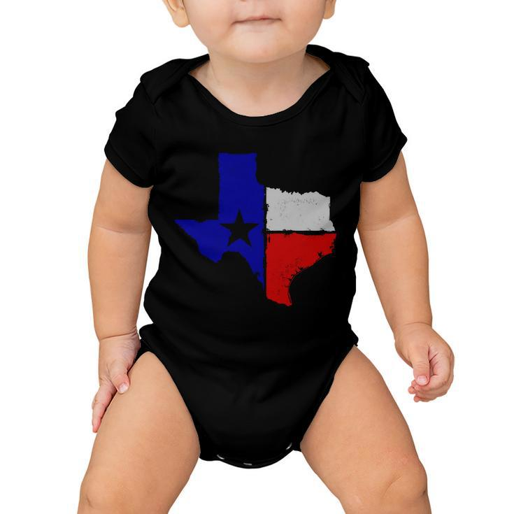 Big Texas Flag Vintage Tshirt Baby Onesie