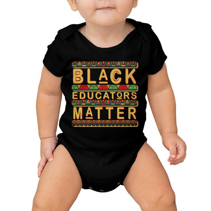 Black Educators Matters Tshirt Baby Onesie