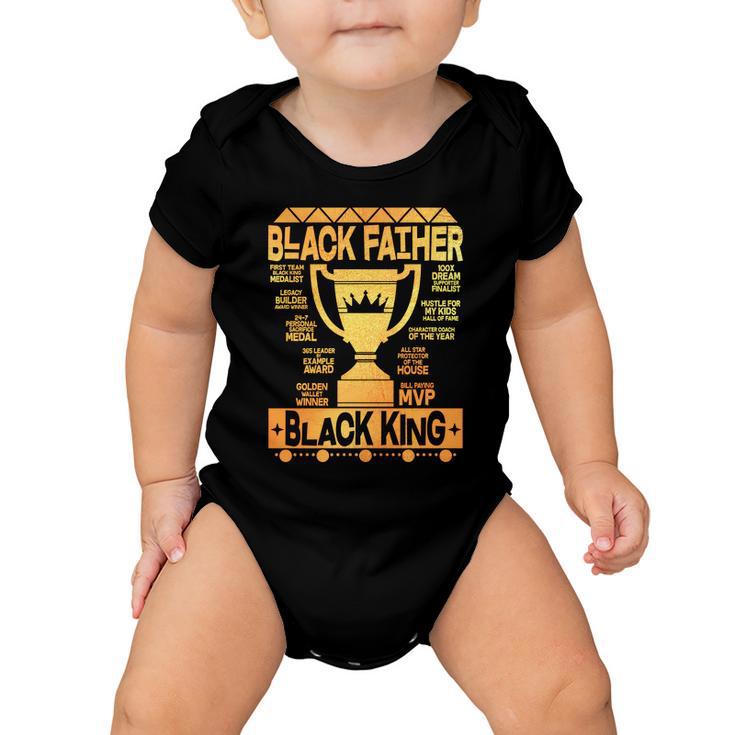 Black Father Black King Tshirt Baby Onesie