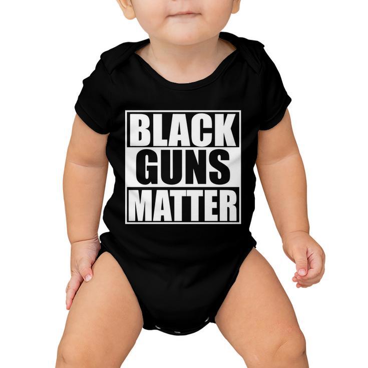 Black Guns Matter 2Nd Amendment Baby Onesie