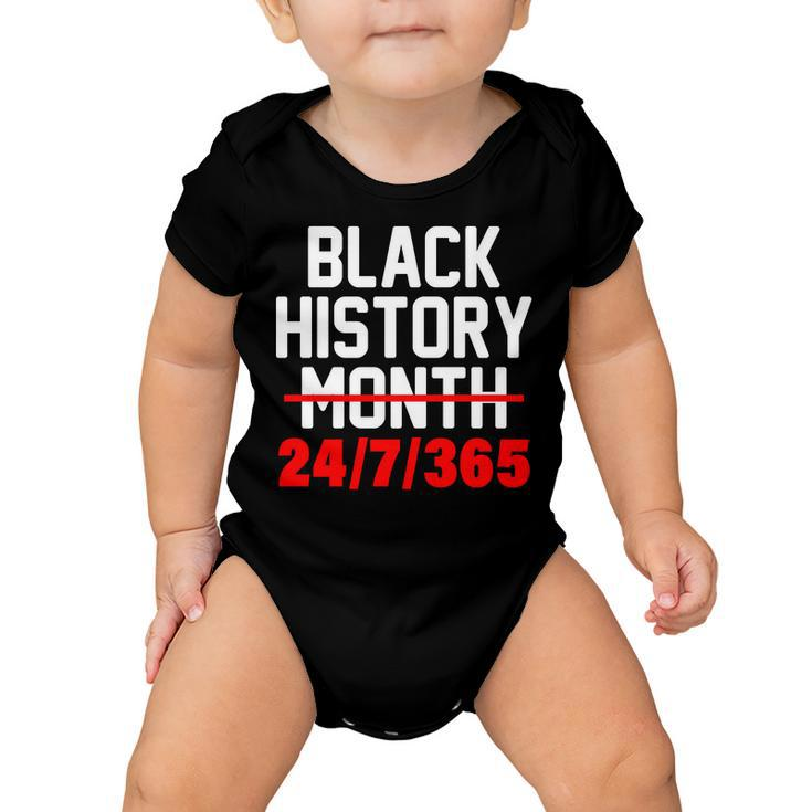 Black History Month All Year Tshirt Baby Onesie