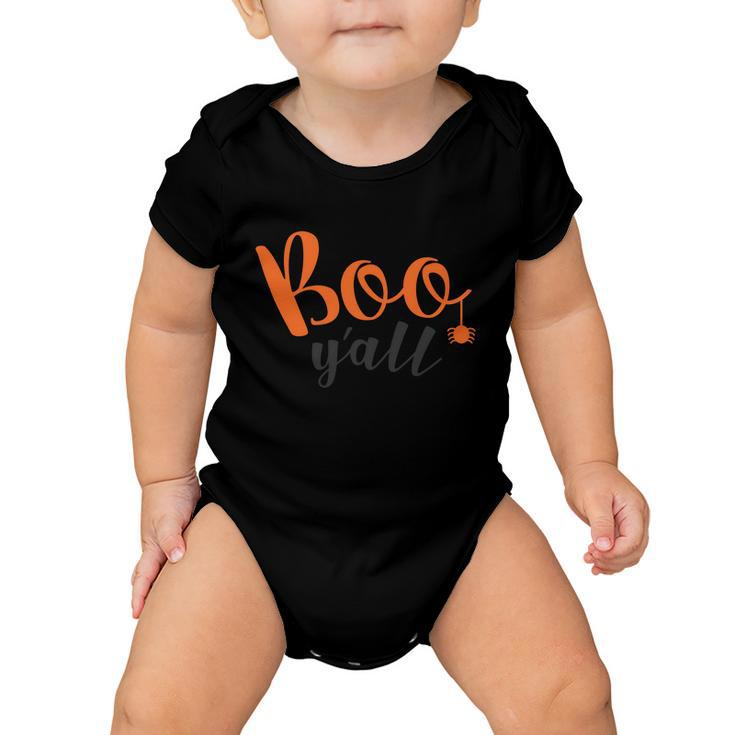 Boo Yall Funny Halloween Quote Baby Onesie