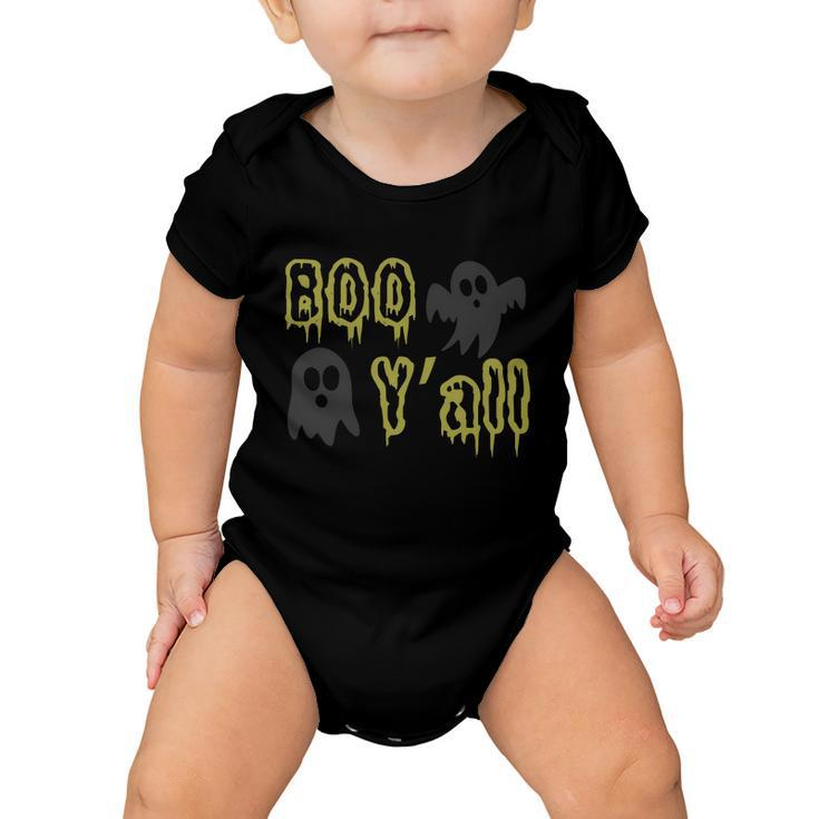 Boo Yall Ghost Boo Halloween Quote Baby Onesie