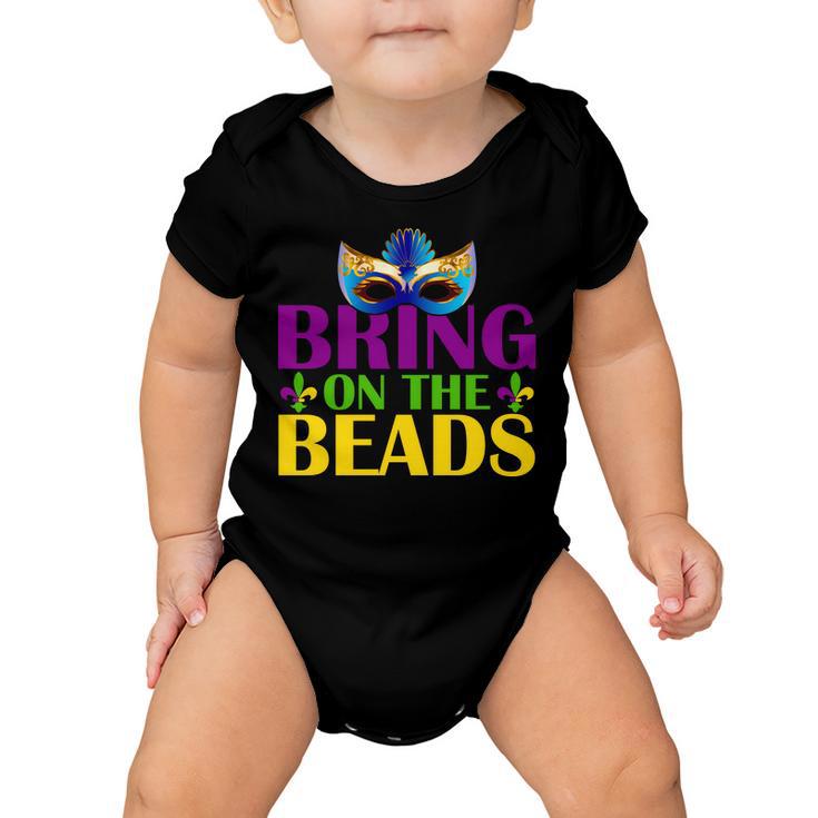 Bring On The Beads Mardi Gras Baby Onesie