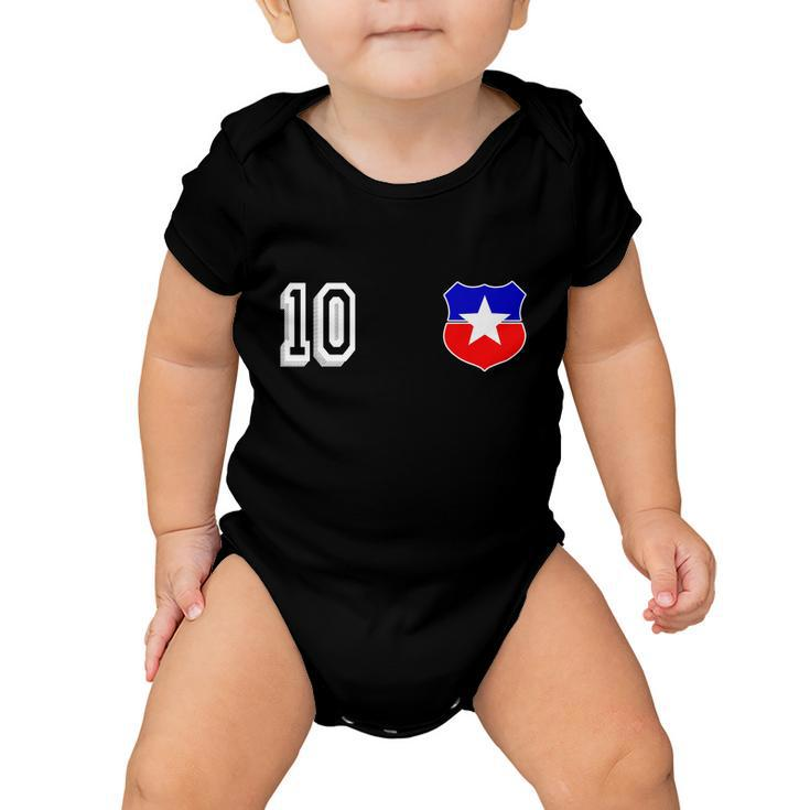 Chile Soccer La Roja Jersey Number  Baby Onesie