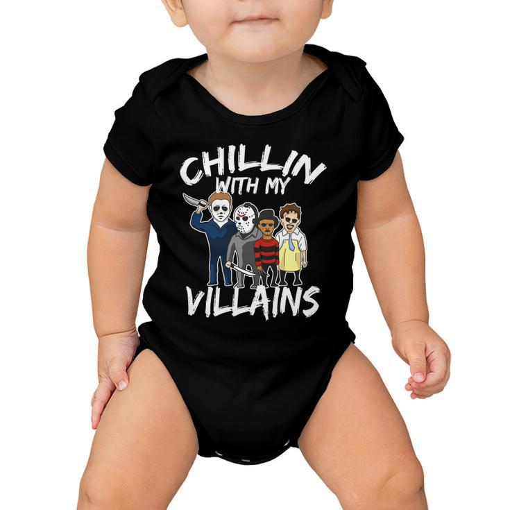Chillin With My Villains Tshirt Baby Onesie