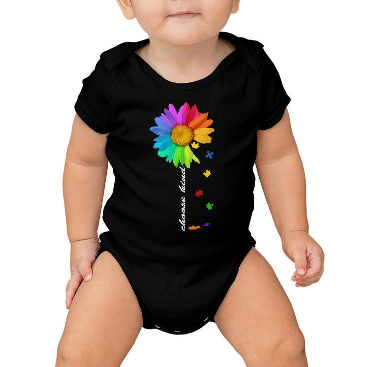 Choose Kind Autism Awareness Tshirt Baby Onesie