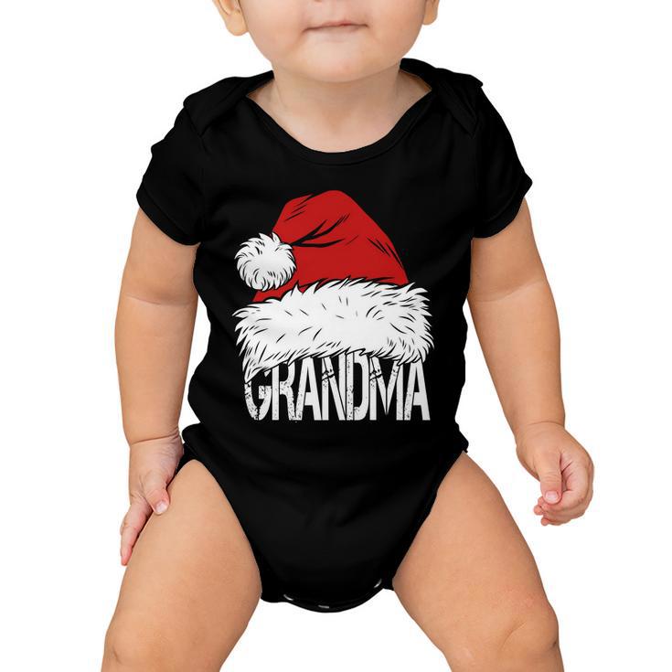 Christmas Santa Hat Grandma Tshirt Baby Onesie