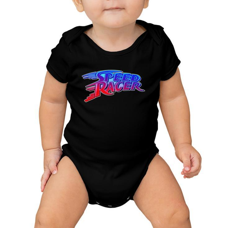 Classic Retro Speed Racer Logo Tshirt Baby Onesie