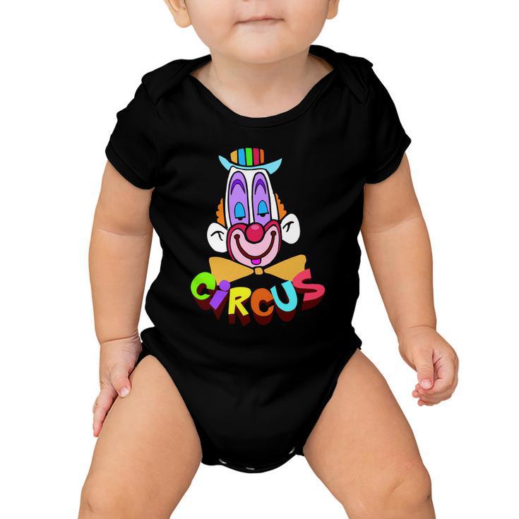 Clown Circus Face Funny Retro Tshirt Baby Onesie