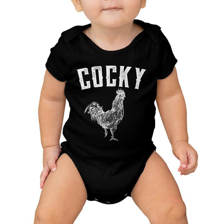 Cocky Rooster Baby Onesie