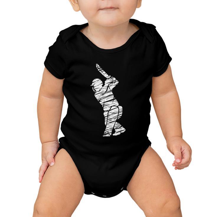 Cricket Sport Player Funny Gift Baby Onesie