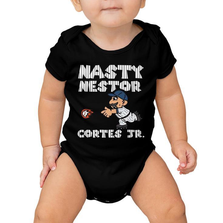 Cute Nasty Nestor Cortes Jr Baseball Legend Catch Ball Baby Onesie