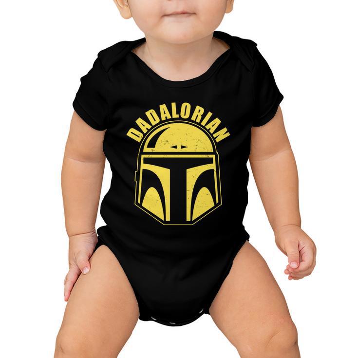 Dadalorian Helmet Tshirt Baby Onesie