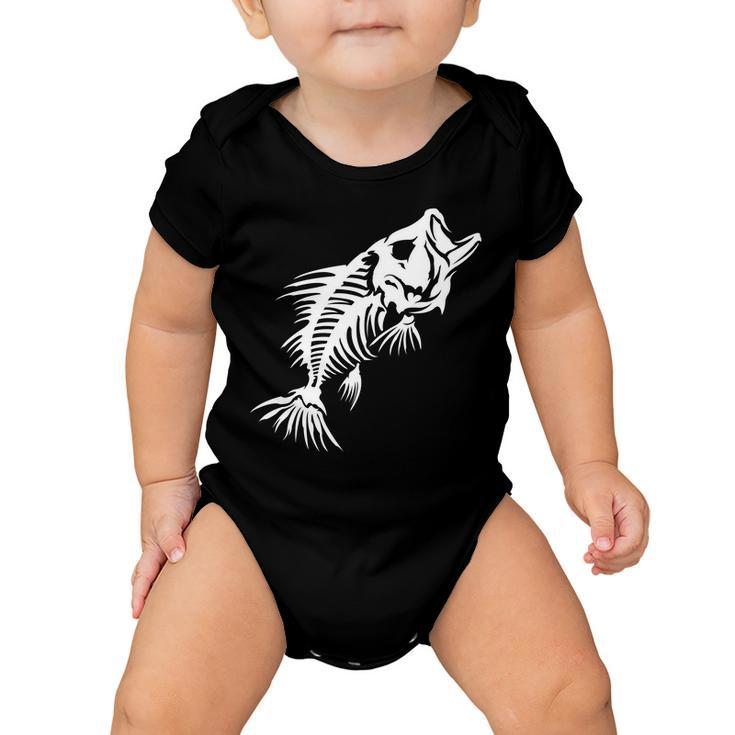 Dead Fish Skeleton X-Ray Tshirt Baby Onesie