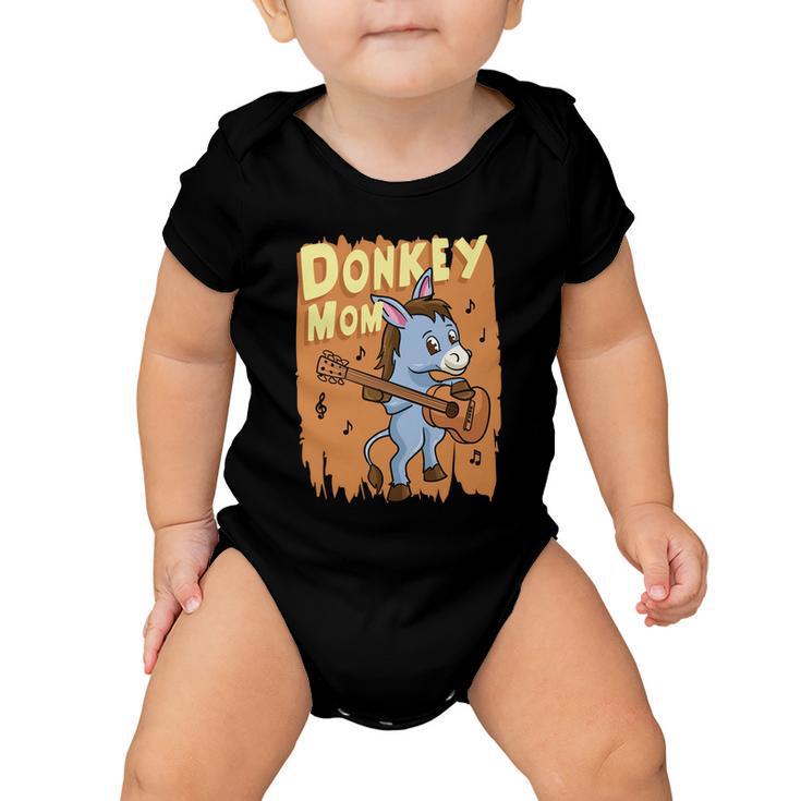 Donkey Mom Cute Mule Farm Animal Agriculture Cute Gift Baby Onesie