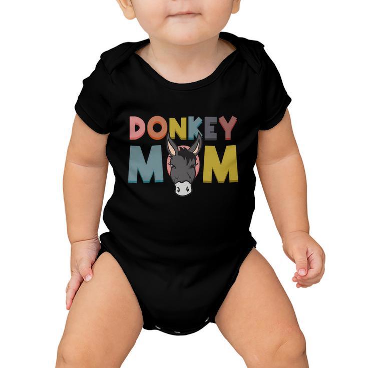 Donkey Mom Funny Mule Farm Animal Gift Baby Onesie