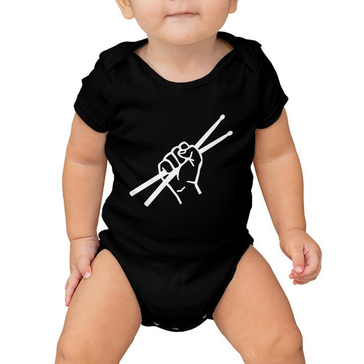 Drums Music Drumsticks Musician Baby Onesie