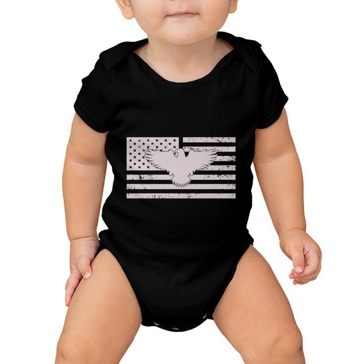 Eagle Graphic 4Th Of July American Independence Day Flag Plus Size Baby Onesie