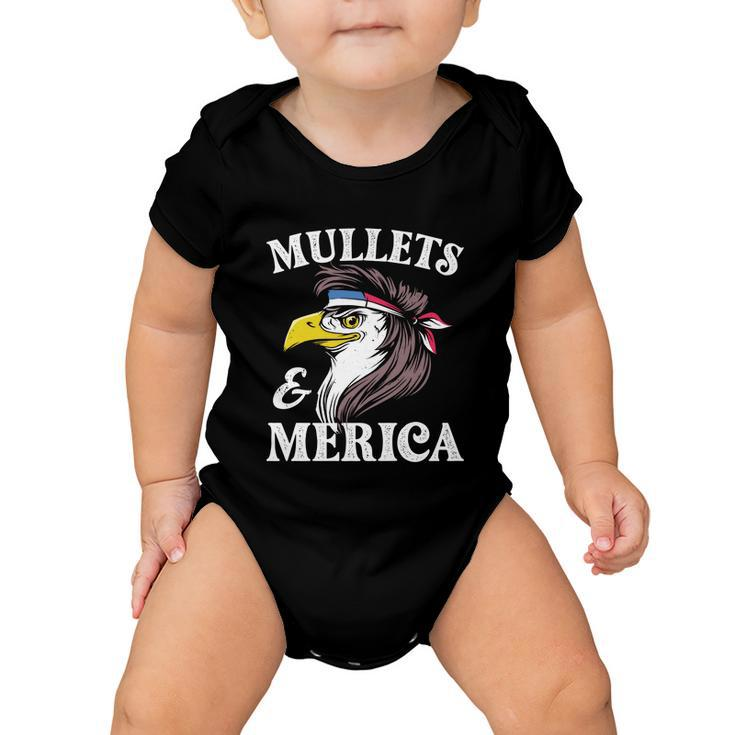 Eagle Mullet 4Th Of July Usa American Flag Merica Funny Great Gift Baby Onesie