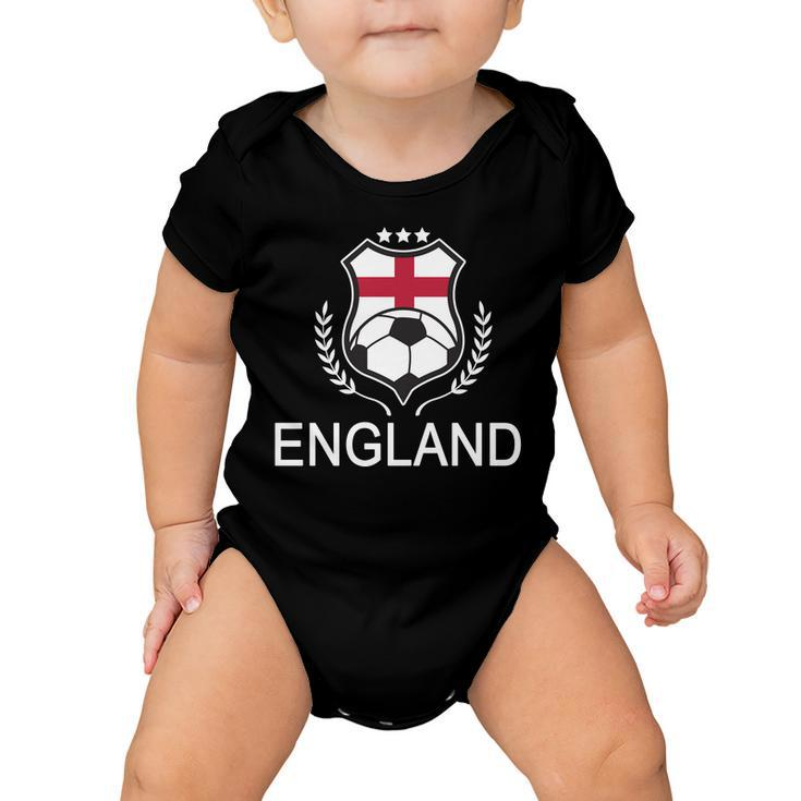 England Soccer English Flag Tshirt Baby Onesie