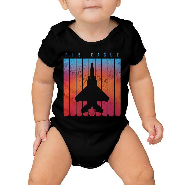 F-15 Eagle Jet Fighter Retro Baby Onesie