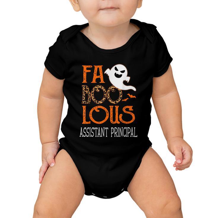 Faboolous Assistant Principal On Halloween Party Funny Ghost Baby Onesie