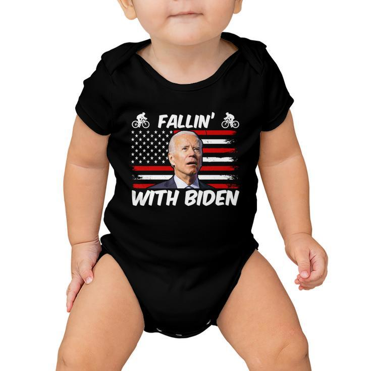 Fallin With Biden Funny Bike Meme Baby Onesie