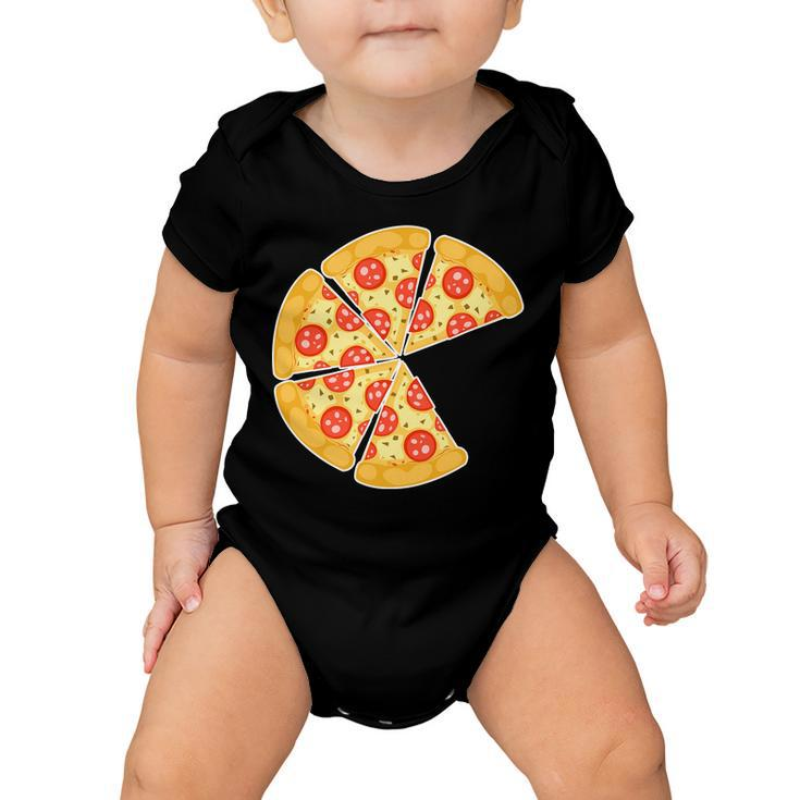 Family Matching Pizza With Missing Slice Parents Tshirt Baby Onesie