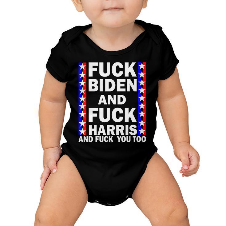 FCk Kamala Harris And F Joe Biden Tshirt Baby Onesie