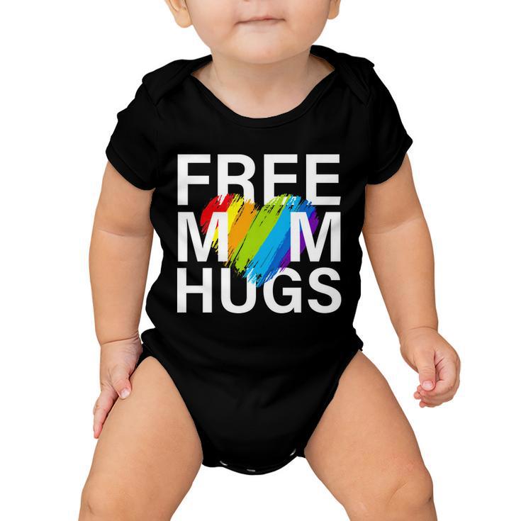 Free Mom Hugs Lgbt Heart Baby Onesie