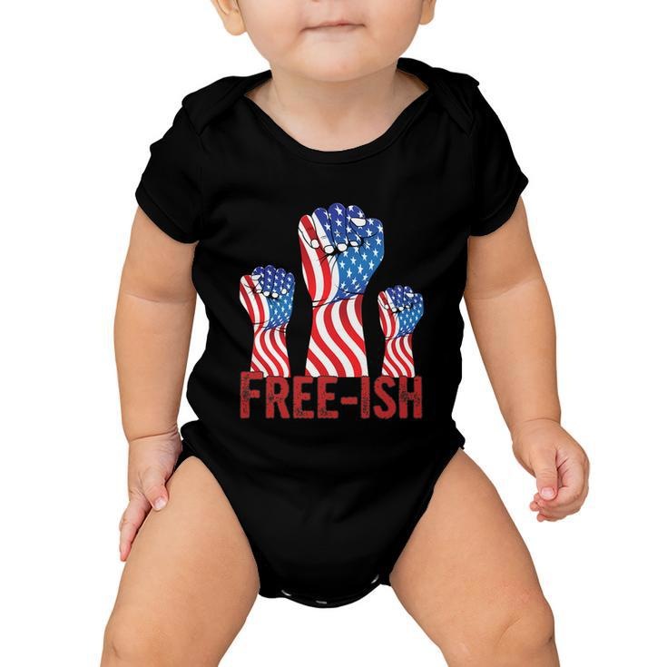 Freeish Fourth Of July American Independence Day Graphic Plus Size Shirt For Men Baby Onesie