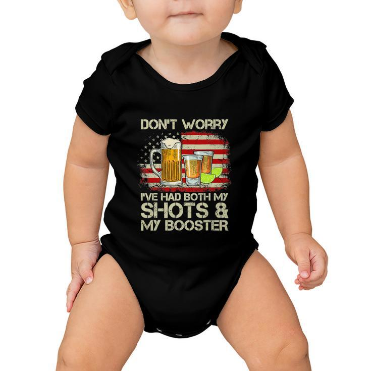 Funny 4Th Of July American Drinking Baby Onesie