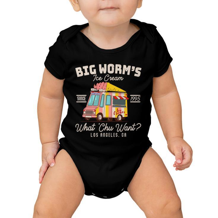 Funny Big Worms Ice Cream What Chu Want Since 1995 Tshirt Baby Onesie