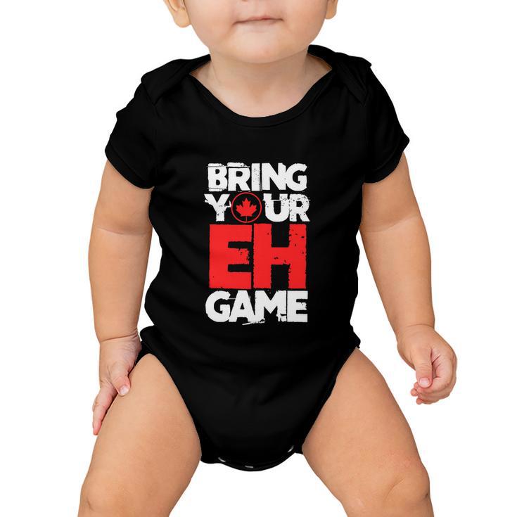 Funny Canada Day Team Sport Baby Onesie