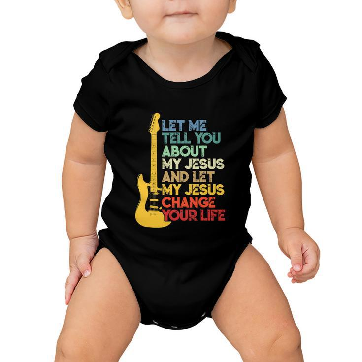 Funny Christian Bible Guitar Player Baby Onesie